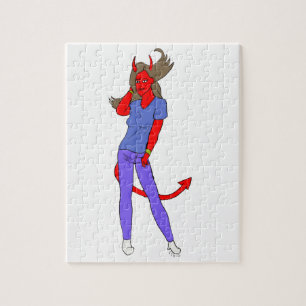 Puzzle fille diabolique