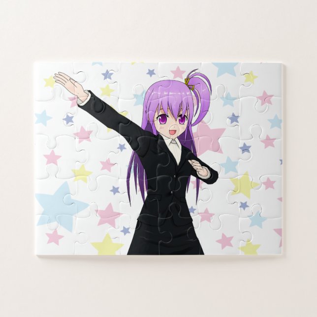Puzzle Fille et étoiles (Horizontal)