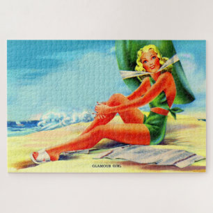 Puzzle Fille glamour des années 1940