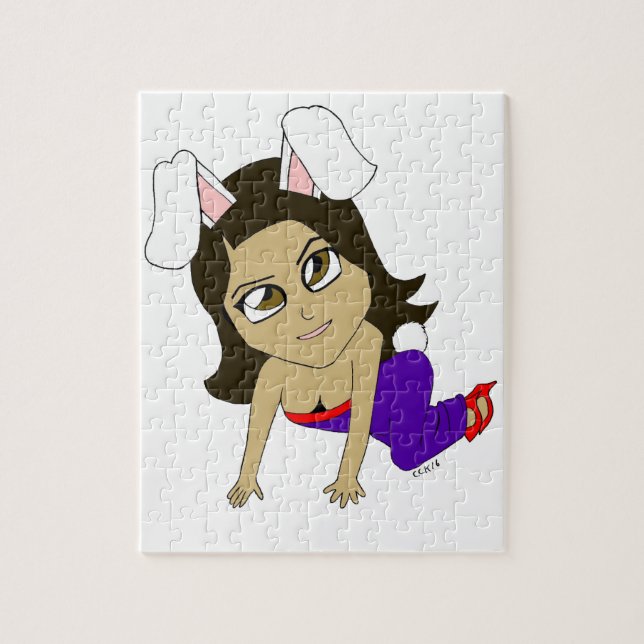 Puzzle fille lapin chibi (Vertical)