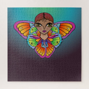 Puzzle fille papillon
