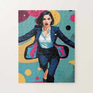 Puzzle Fille stylée Cyberpunk Pop Art