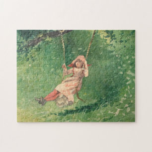 Puzzle Fille sur une aile (Enfance rurale) (Maison Winslo