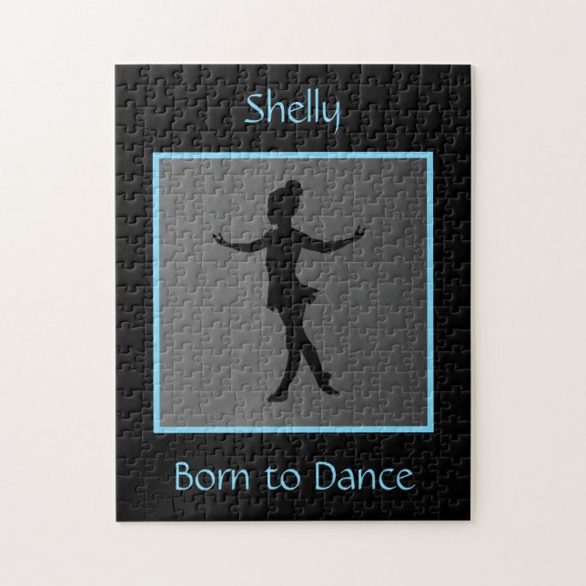 Puzzle Filles "Born to Dance" Personnalisé (Vertical)