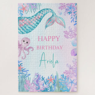 Puzzle Filles Mermaid Bash sous la mer 1er anniversaire