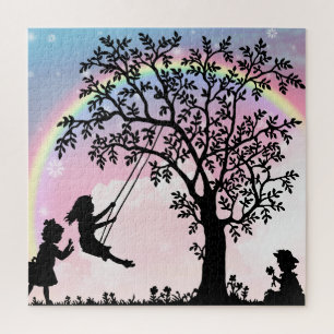 Puzzle Filles s'amusant