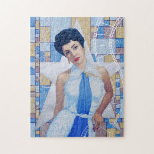 Puzzle Film Star Actrice Vieux Hollywood portrait d'art