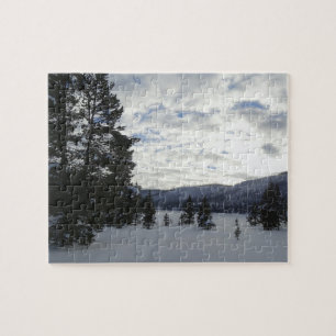 Puzzle Fin d'une journée de neige dans le parc national d