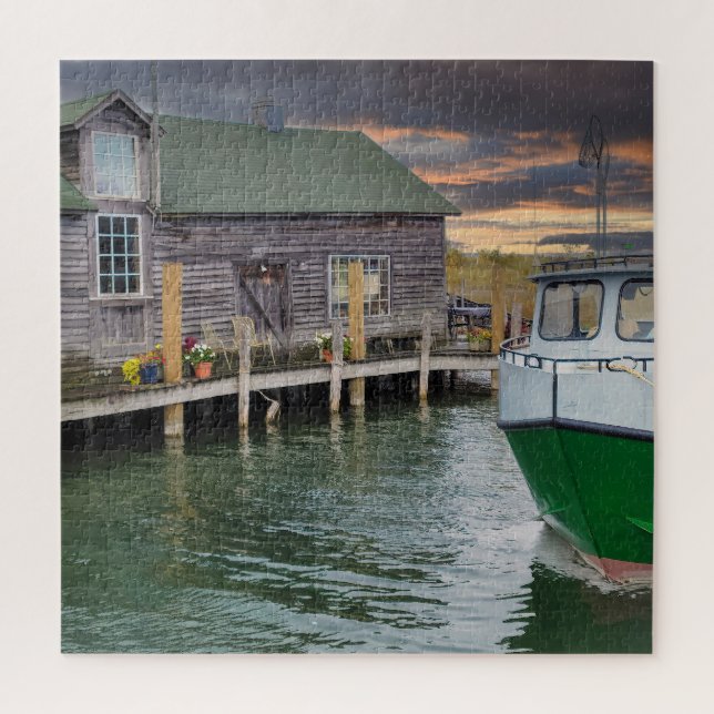 Puzzle Fish Town Michigan Cabine (Vertical)