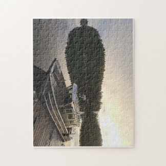 Puzzle fishing boat