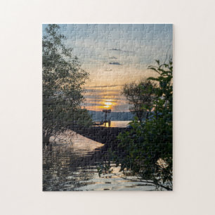 Puzzle Fishing Boat Sunrise