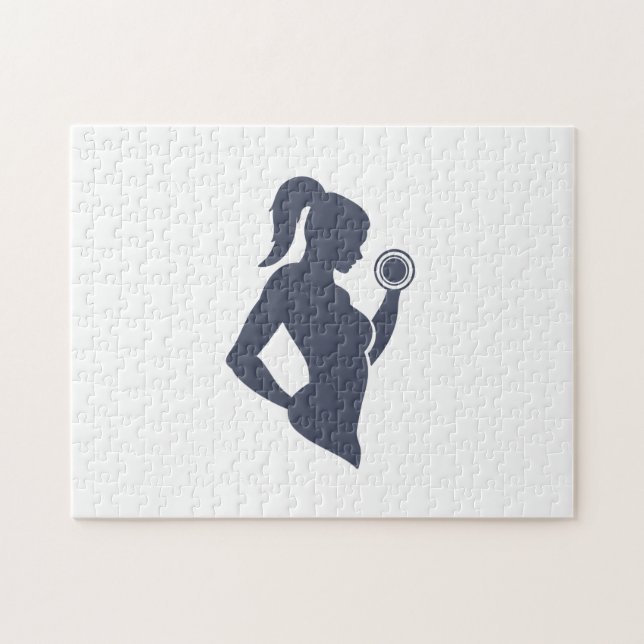 Puzzle Fitness girl levant haltère (Horizontal)