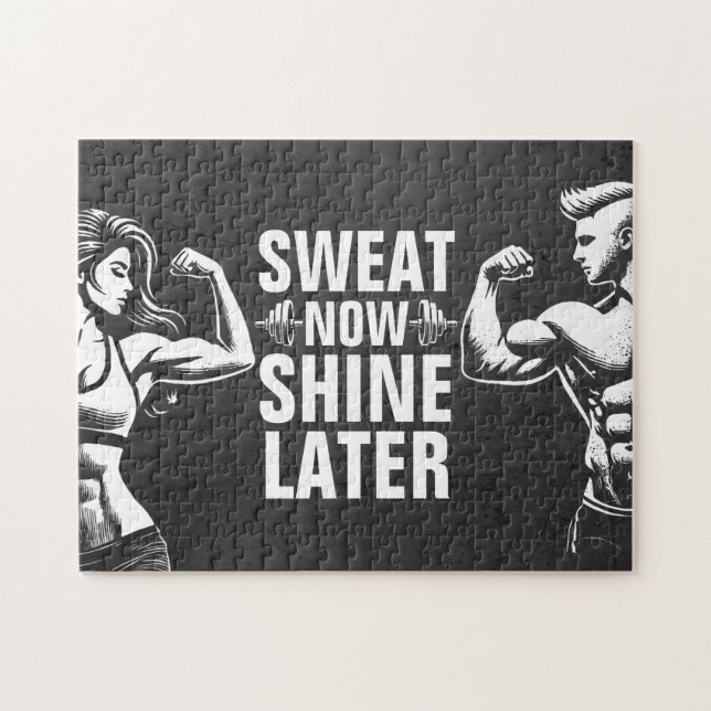 Puzzle Fitness Gym entraînement Bodybuilding Motivation (Horizontal)