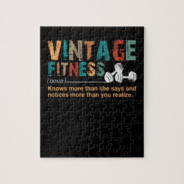 Puzzle Fitness Lover|Citation de définition de condition  (Vertical)