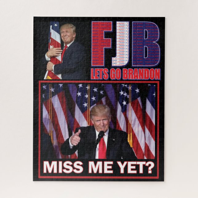 Puzzle FJB - Lets Go Brandon - Président Trump (Vertical)