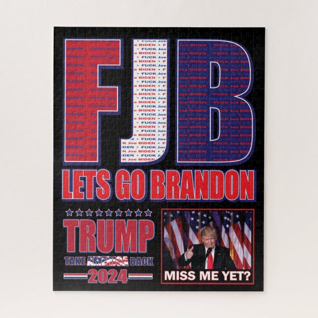 Puzzle FJB - Trump me manque encore (Vertical)
