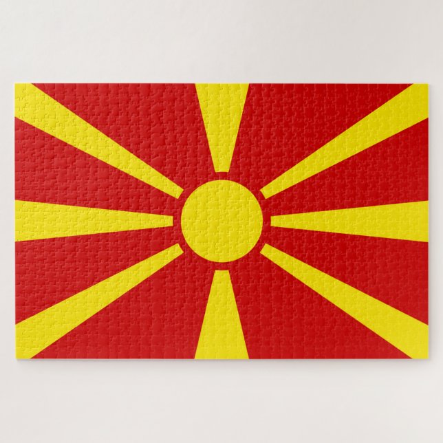 Puzzle Flag de Macedonia (Horizontal)
