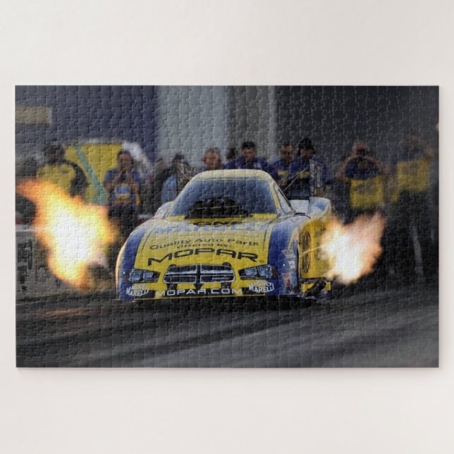 Puzzle Flamant Funny Voiture Drag Racer Sports (Horizontal)