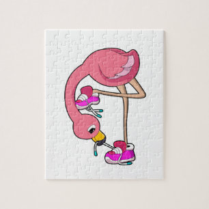 Puzzle Flamant rose avec chaussures