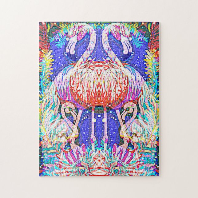 Puzzle Flamant rose Duet (Vertical)