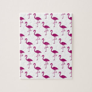 Puzzle Flamant rose pailleté motif de scintillements