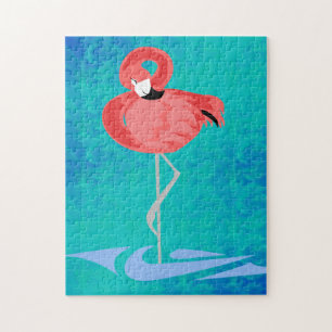 Puzzle Flamant rose rose