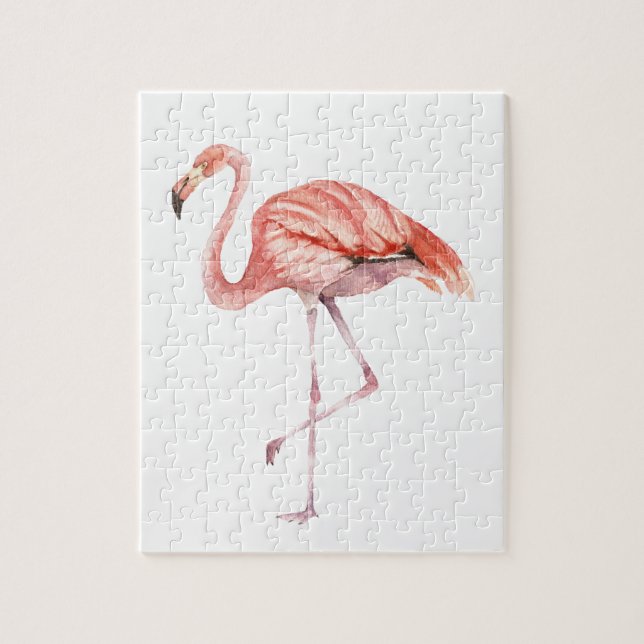 Puzzle Flamant rose rose (Vertical)