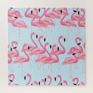 Puzzle Flamant rose : Tropical Vintage Print