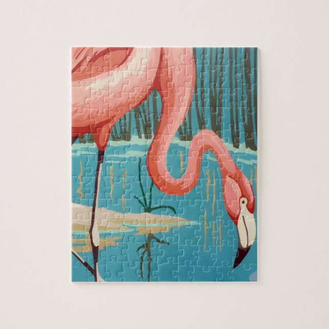 Puzzle Flamant Vintage (Vertical)