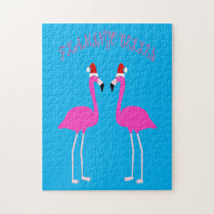 Puzzle Flamants roses lesbiennes de Noël Flamant rose Bel