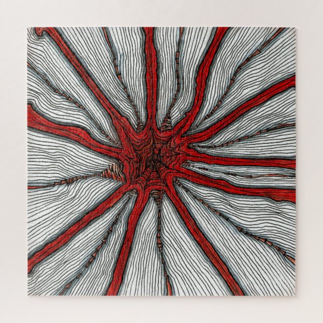 Puzzle Flambée rouge (Vertical)