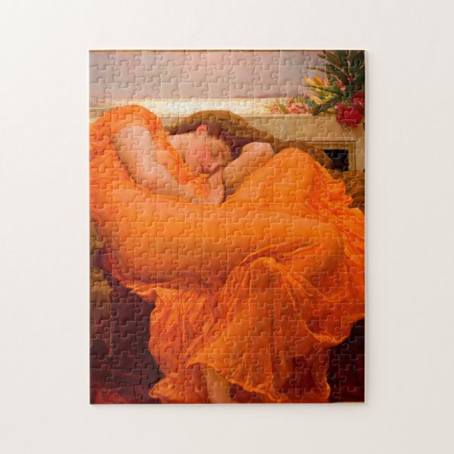 Puzzle Flaming juin 1895 par Lord Frederic Leighton (Vertical)