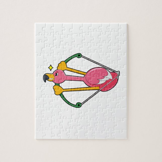 Puzzle Flamingo as Arrow (Vertical)