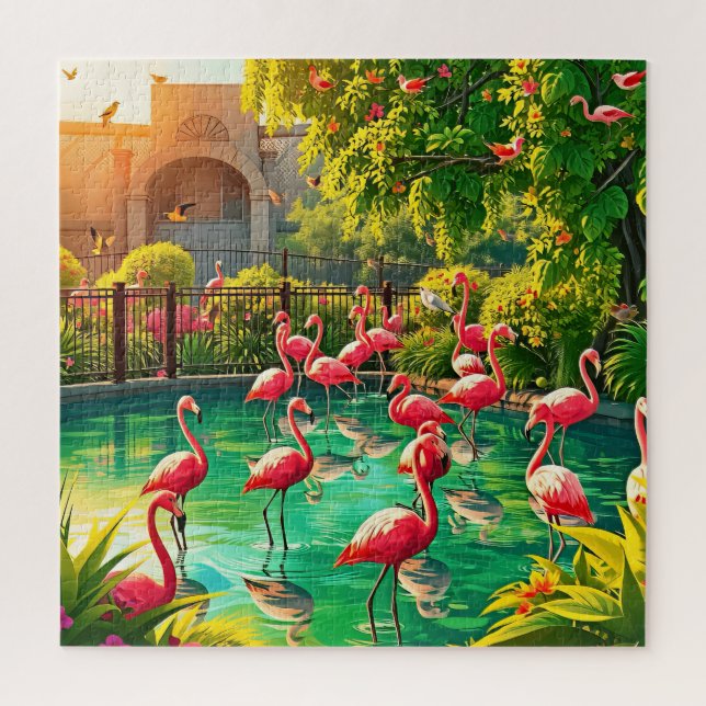 Puzzle Flamingo Paradise (Vertical)