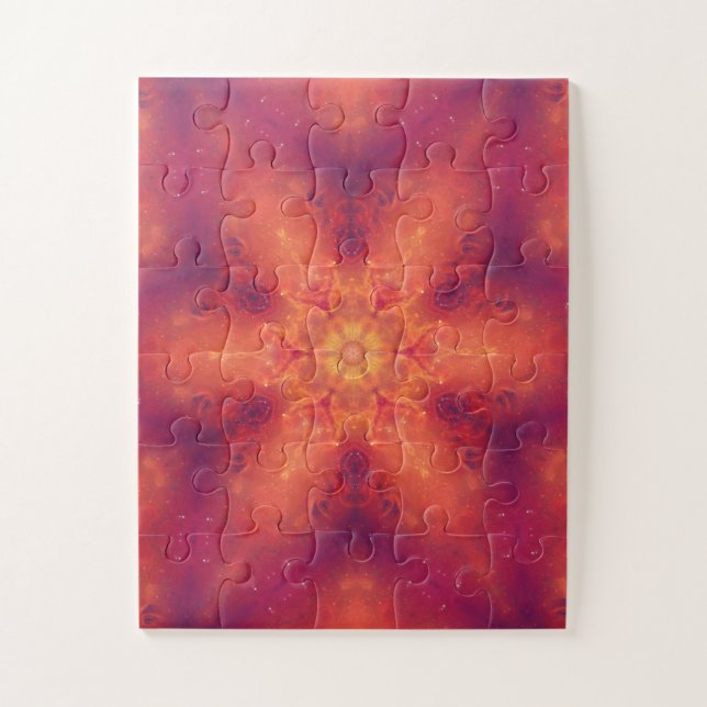 Puzzle Flamme flamboyante Phoenix brûler flocon de neige (Vertical)