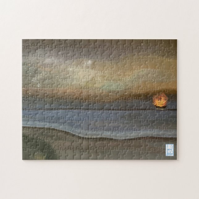 Puzzle Flammer Bateau Pirate Ocracoke Banques exté (Horizontal)