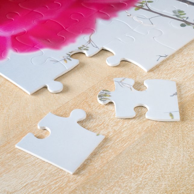 Puzzle Fleur céleste : Un Rose contre le ciel (Côté)