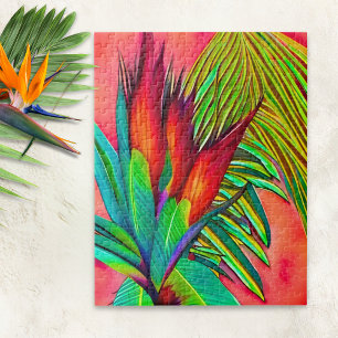 Puzzle Fleur colorée de l'oiseau de paradis
