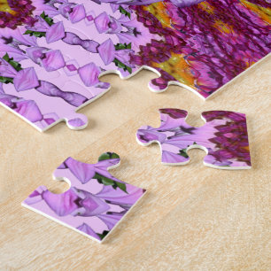 Puzzle Fleur Dahlia torsadée