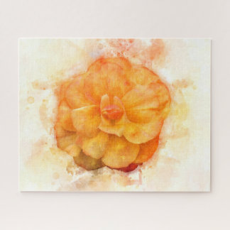 Puzzle Fleur de bégonia aquarelle - wb2
