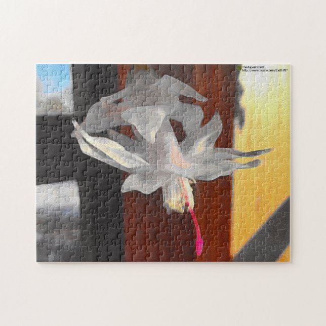 Puzzle Fleur de cactus blancs (Horizontal)