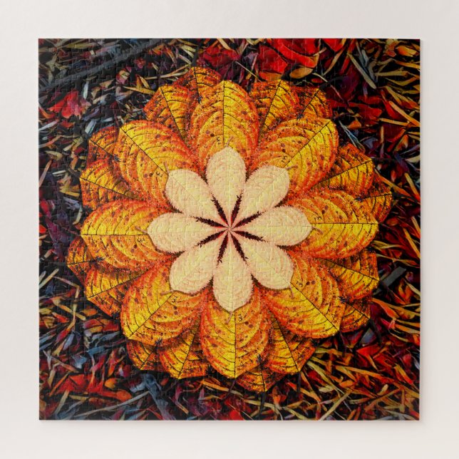 Puzzle Fleur de feuille (Vertical)