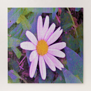 Puzzle Fleur de marguerite rose