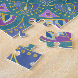 Puzzle Fleur De Vie - Mandala India Style 1