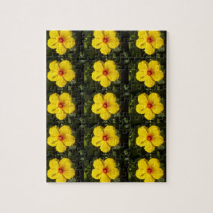 Puzzle Fleur d'Hibiscus jaune