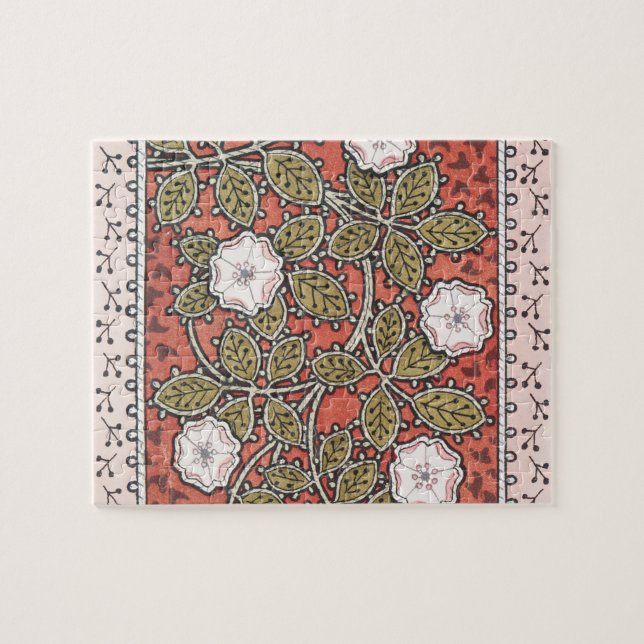Puzzle Fleur d'illustration Rose sauvage Vintage (Horizontal)