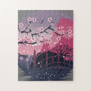 Puzzle Fleur foncée