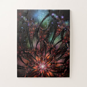 Puzzle Fleur imaginaire fractale douce et tendresse