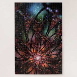 Puzzle Fleur imaginaire fractale douce et tendresse