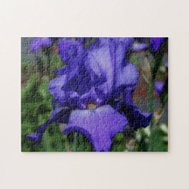 Puzzle Fleur Iris Bleue (Horizontal)